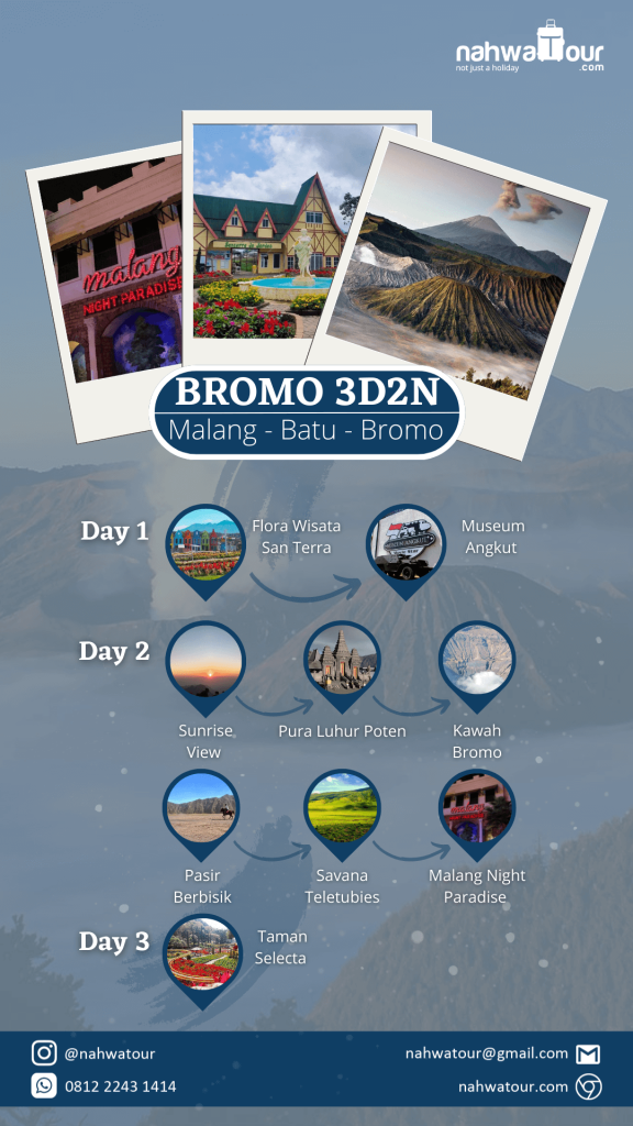 Infografis Paket Wisata Bromo